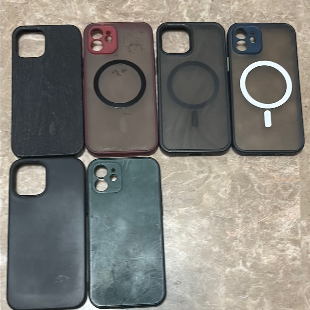 Black and Red Magnetic iPhone Cases with Matte Finish